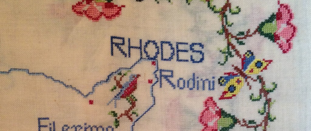 Remembering Rhodes Cross-stitch