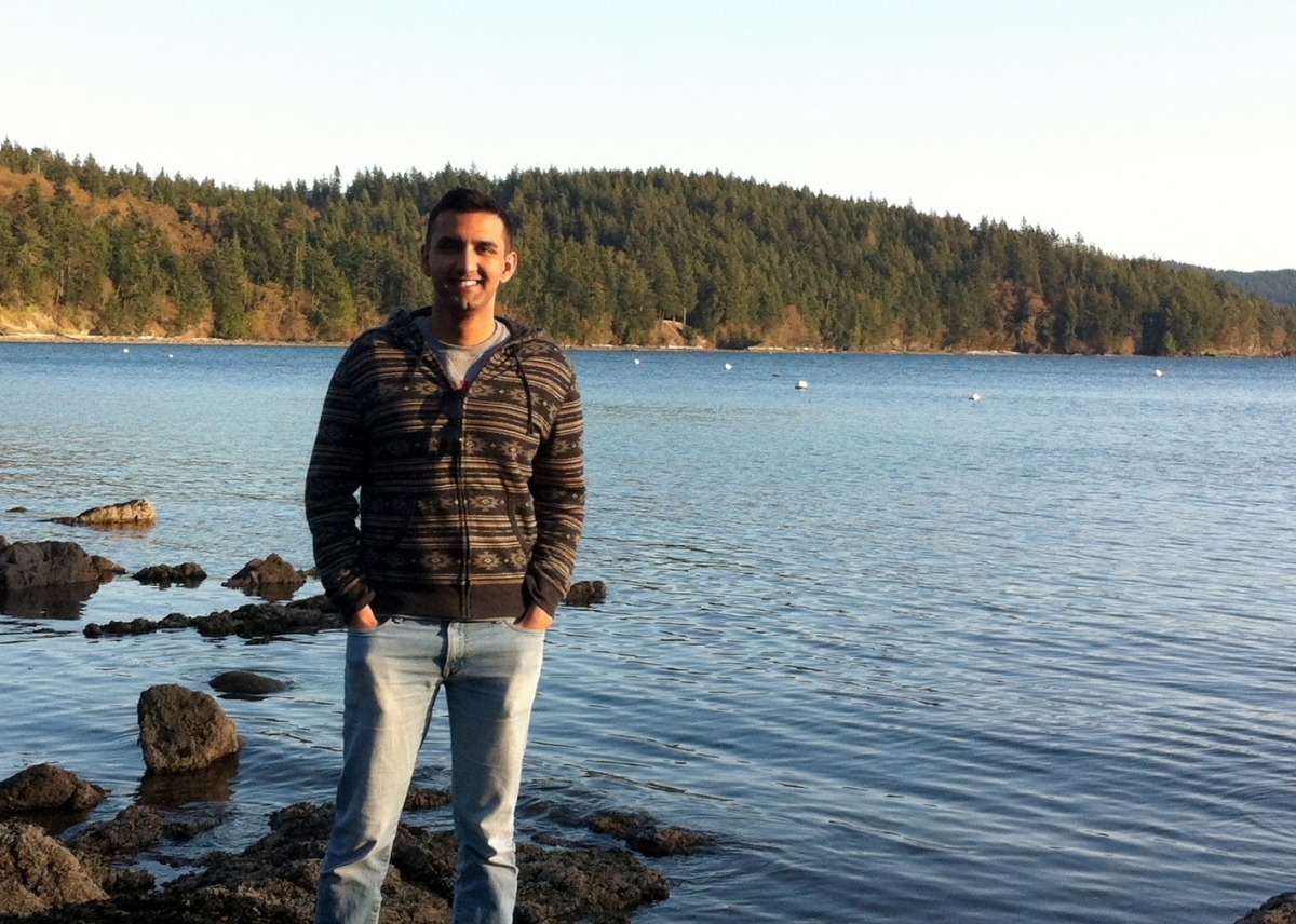 Prof. Hamza Zafer, when not studying comparative ancient religions, enjoys exploring the Pacific Northwest. Pictured here in the San Juan Islands.