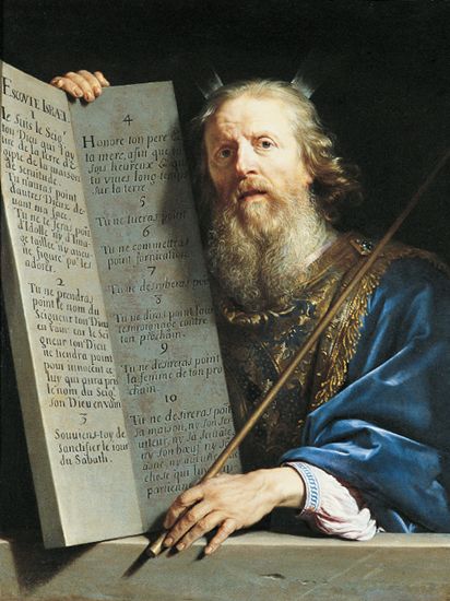 Philippe de Champaign, Moses with the Ten Commandments, 1648,