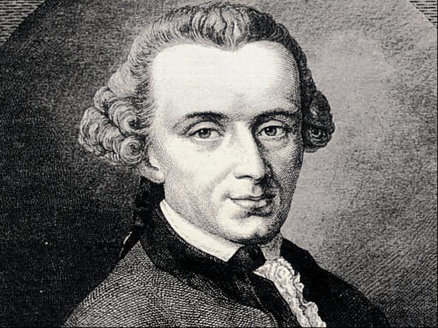 Immanuel Kant, Enlightenment thinker.