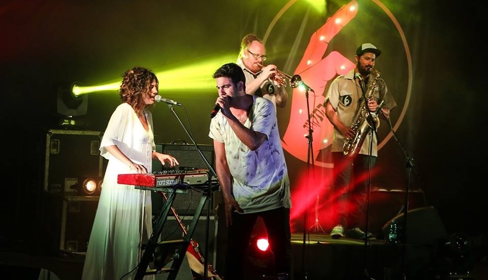 The Israeli reggae band Hatikvah 6 performing. Image via Facebook.