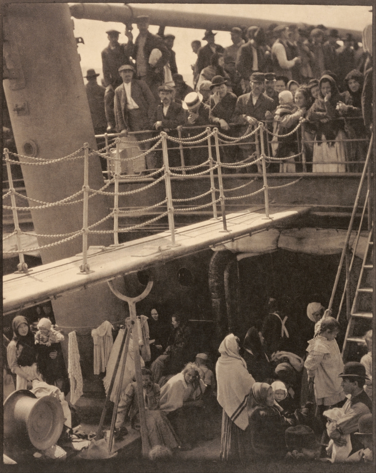 Alfred Stieglitz's famous photograph "The Steerage" was taken in 1907.
