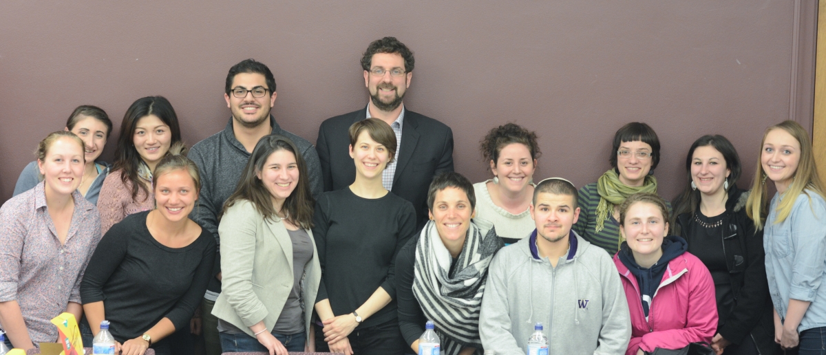 The 2015 Jewish Education Fellows with Prof. Ben Jacobs.