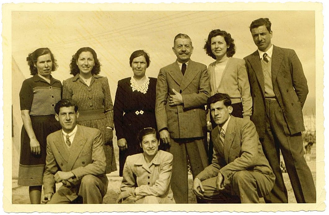 The Barkey family in Tangier, Morocco, Circa 1945.