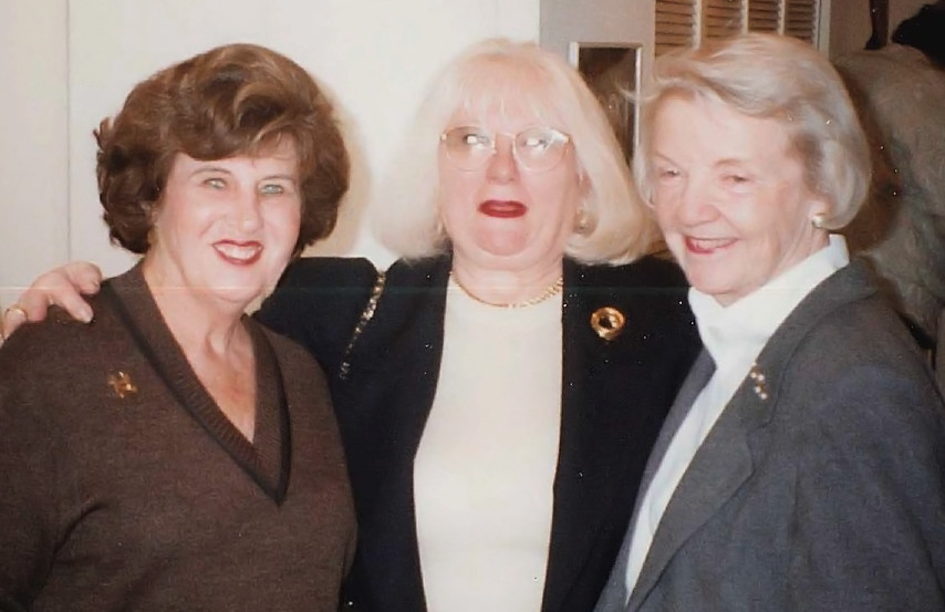 Althea Stroum with Ina Willner and Professor Joan Ullman, 1996.