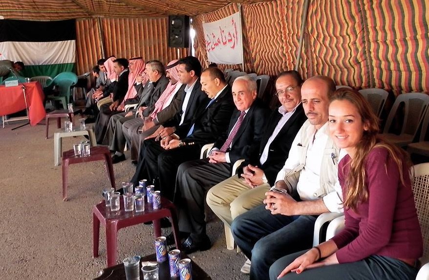 Shirin Lotfi attended an anti-nukeconference with the Bani Sakhr Tribe during her time abroad in Jordan.