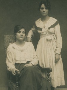 Estrella Galante in Paris with a friend, ca. 1918. Photo from the private collection of Jeanine Graham.