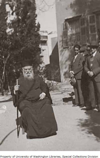 Rabbi Reuben Eliyahu Yisrael on the Island of Rhodes, May 1929. (Courtesy of the Jewish Archives Collection, University of Washington Libraries. Special Collections Division)