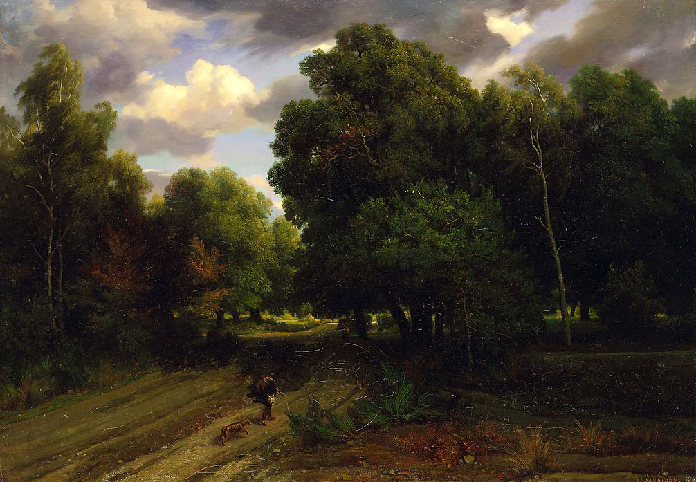 Forest painting by Charles François Daubigny