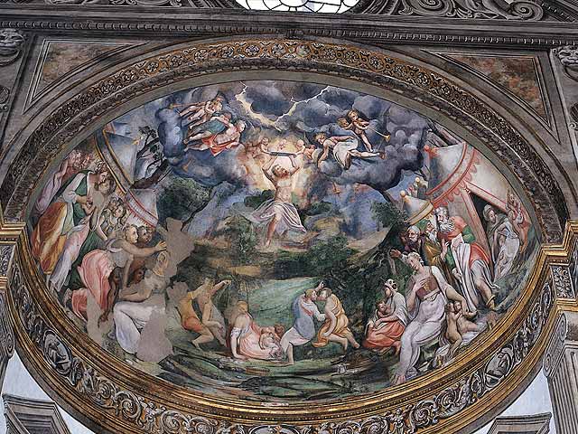 Pomponio Allegri's "Moisés en el Monte Sinaí," 1560-62, Catedral de Parma. Image via Wikimedia Commons.