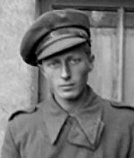 Young George Watt in military uniform