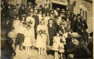 Benveniste Wedding at Congregation Ezra Bessaroth, courtesy of Sephardic Studies Collection, UW