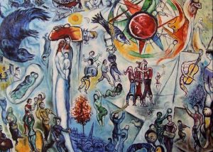 Chagall's 1964 painting "La Vie"