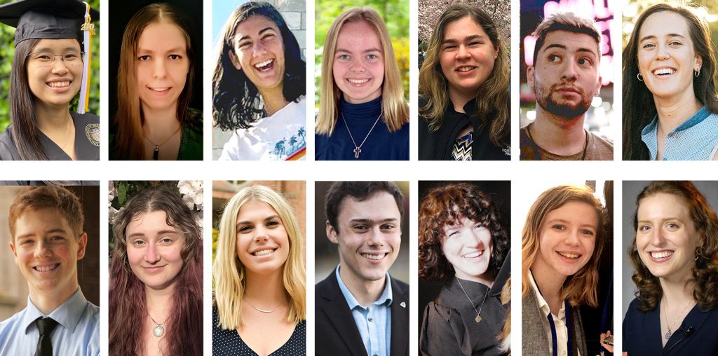 Collage of 2020 Jewish Studies graduate portraits