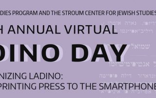 Banner showing "Ladino Day" event title