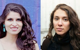 Portraits of Julia Kolchinsky Dasbach and Luisa Muradyan next to each other