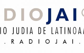 Logo for Radio Jai, which includes the station name written in grey and dark blue letters.