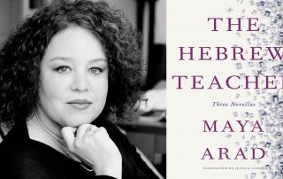 Maya Arad and "The Hebrew Teacher" book cover