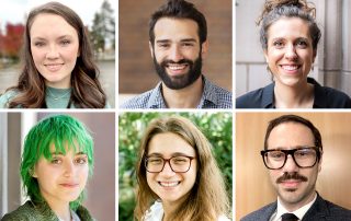 Collage of 2024-2025 graduate fellows in Jewish Studies