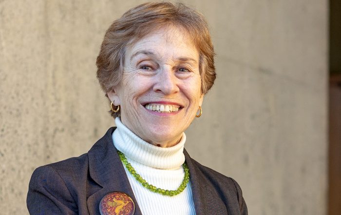 Marion Kaplan smiling, outdoors