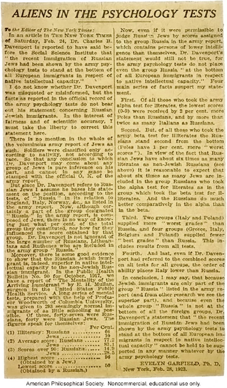Liberal Jews and the American eugenics movement: A forgotten history ...