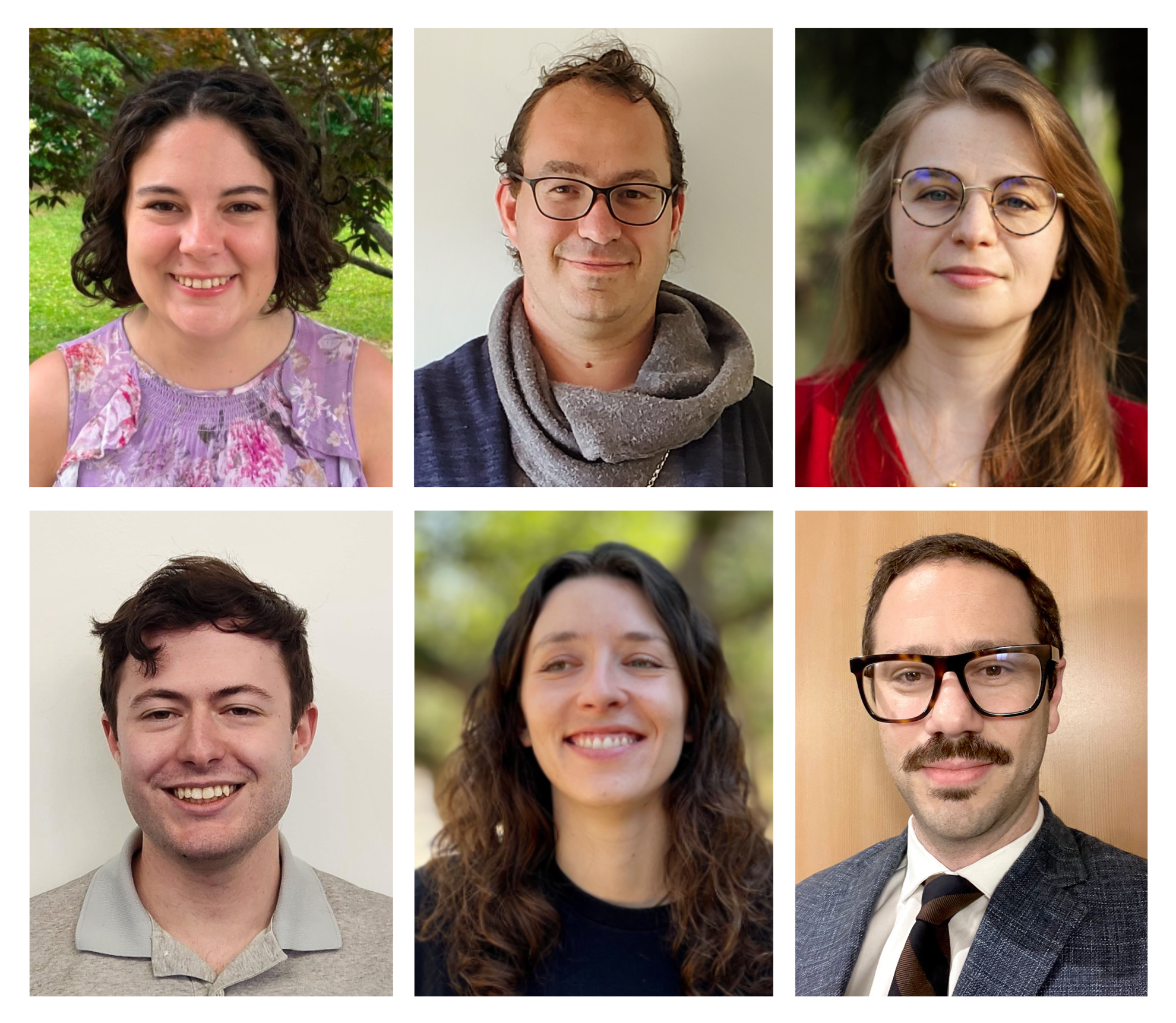 6 profile pictures of the 2026 - 2027 graduate fellows